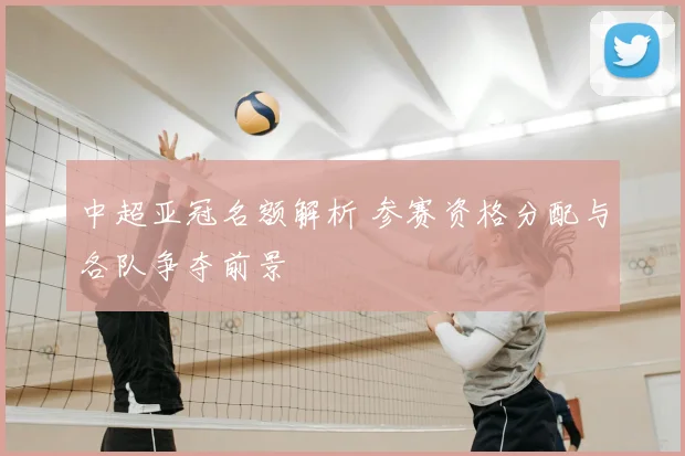中超亚冠名额解析 参赛资格分配与各队争夺前景
